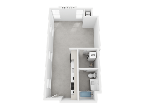 a floor plan of a small apartment